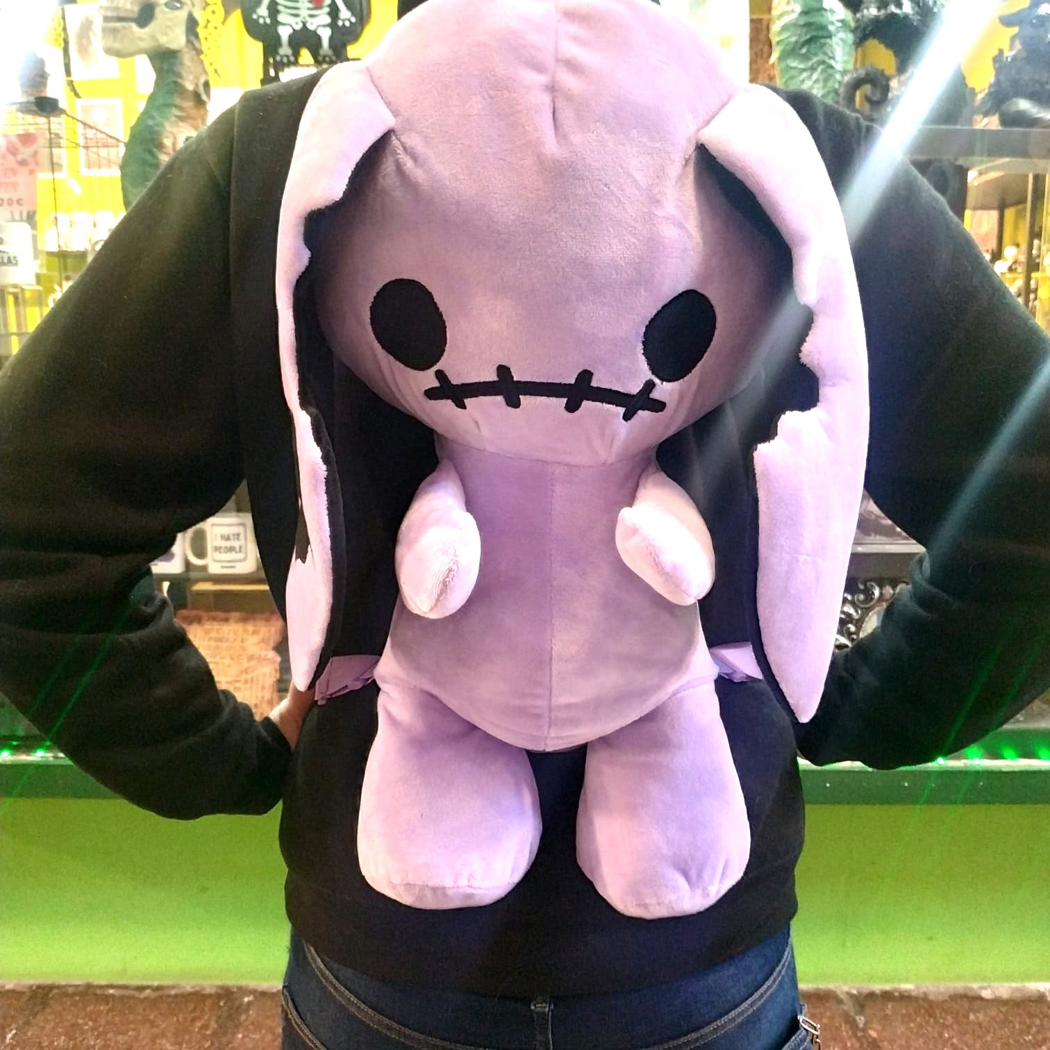 Purple Bunny Plush Backpack – Kutuleras