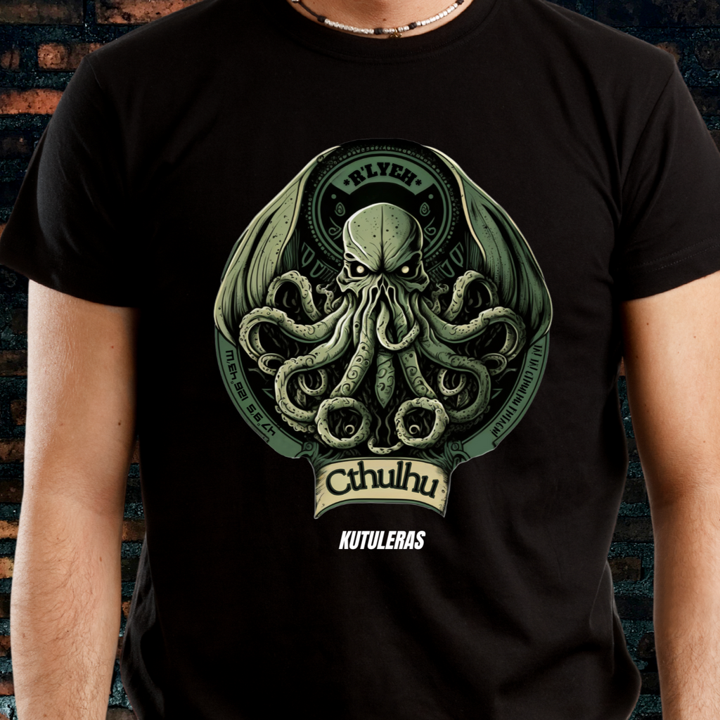 Camiseta Kutuleras "Cthulhu coordenadas"