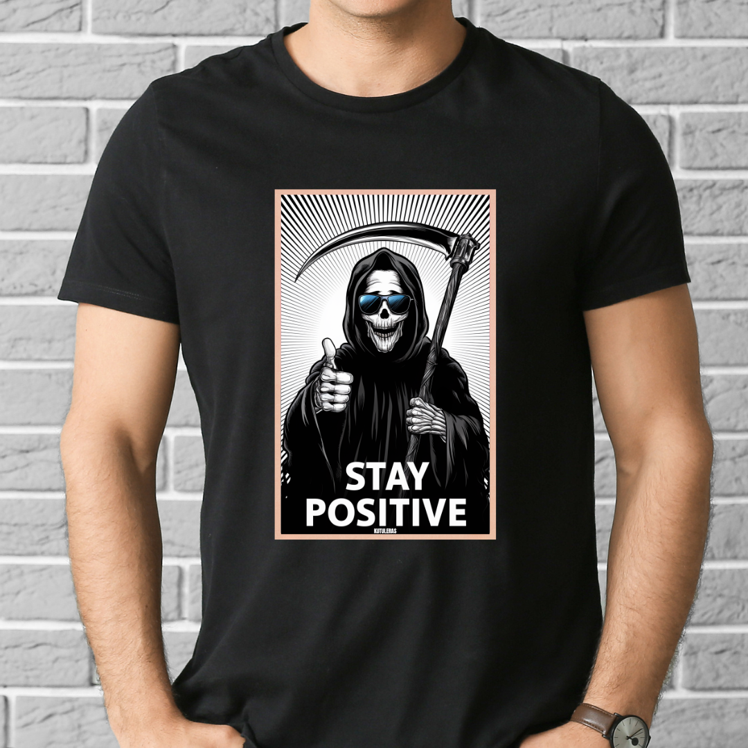 Camiseta "Stay positive"