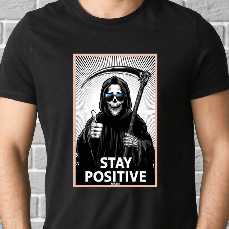 Camiseta "Stay positive"