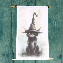 Load image into Gallery viewer, Witch cat Tapestry
