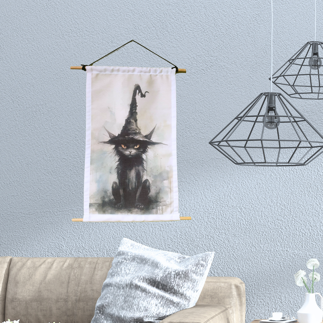 Witch cat Tapestry