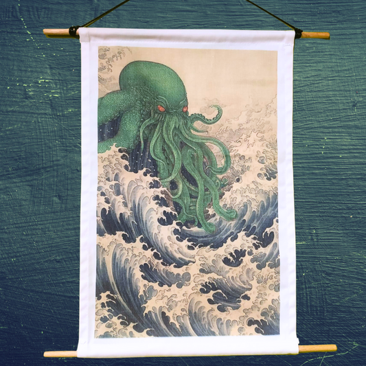 Ancient Japanese Cthulhu Tapestry