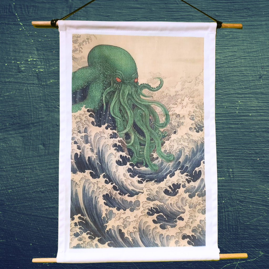 Tapiz de Cthulhu estilo Japonés