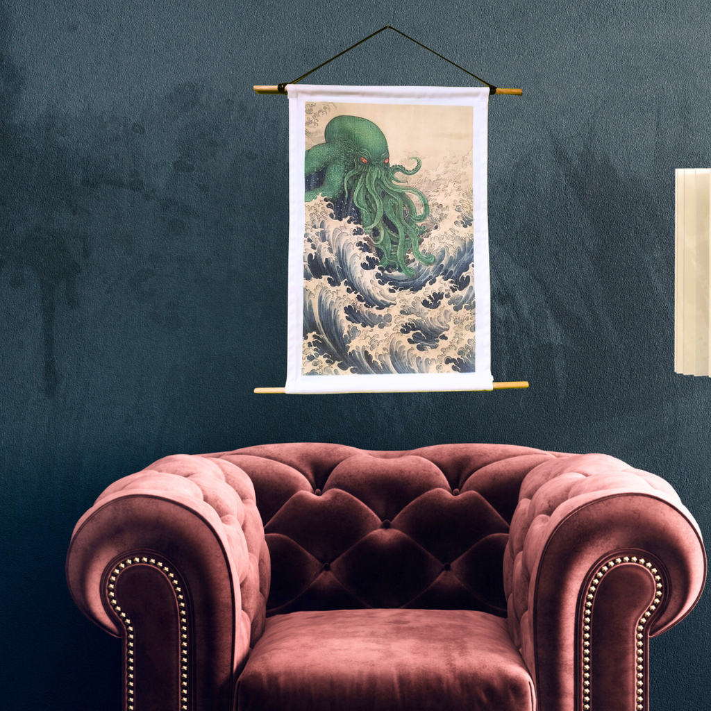 Tapiz de Cthulhu estilo Japonés