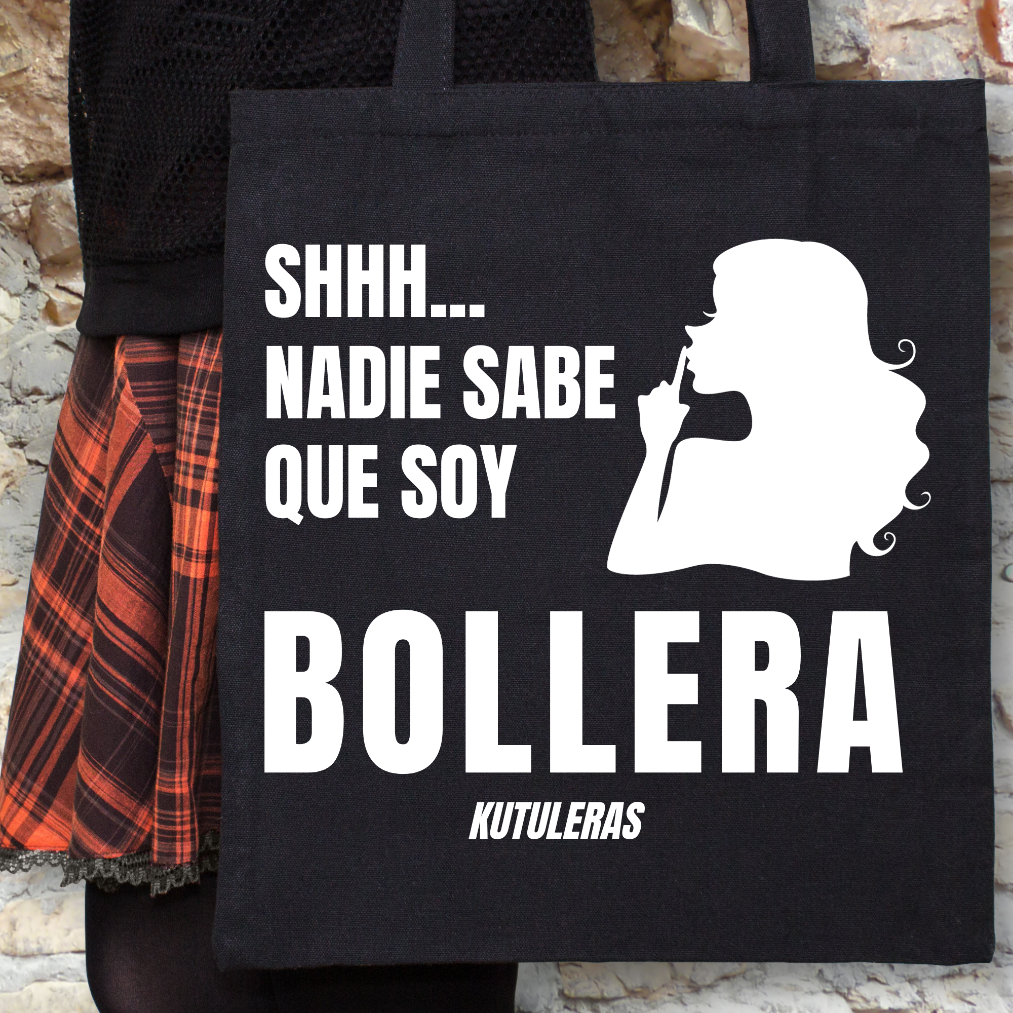 Tote bag "Nadie sabe que soy bollera"