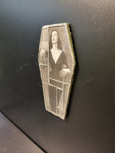 Load image into Gallery viewer, Coffin Glass mosaic magnet  &quot;Vampira in a forest&quot;
