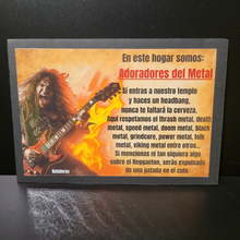 Load image into Gallery viewer, Metal enthusiasts sign