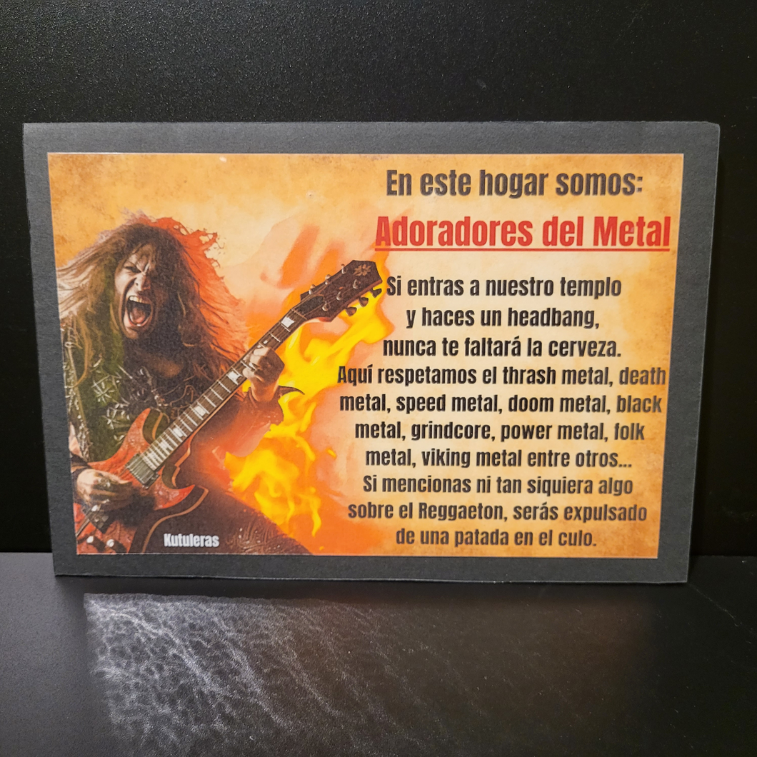 Metal enthusiasts sign
