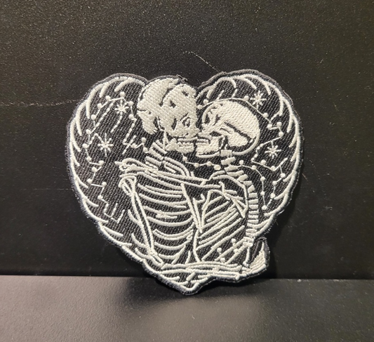 Parche "Skeleton Couple Heart"