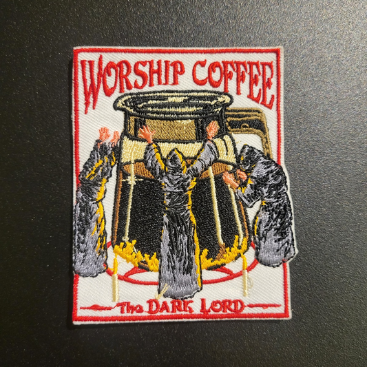 Parche "Worship coffee: the Dark Lord"