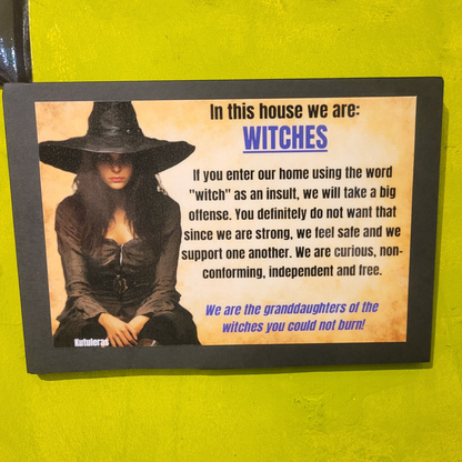 Witches sign