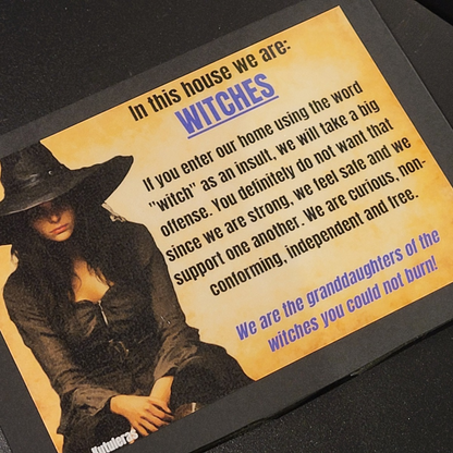 Witches sign