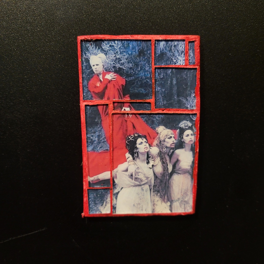 Glass mosaic magnet "Bram Stoker's Dracula and his brides"