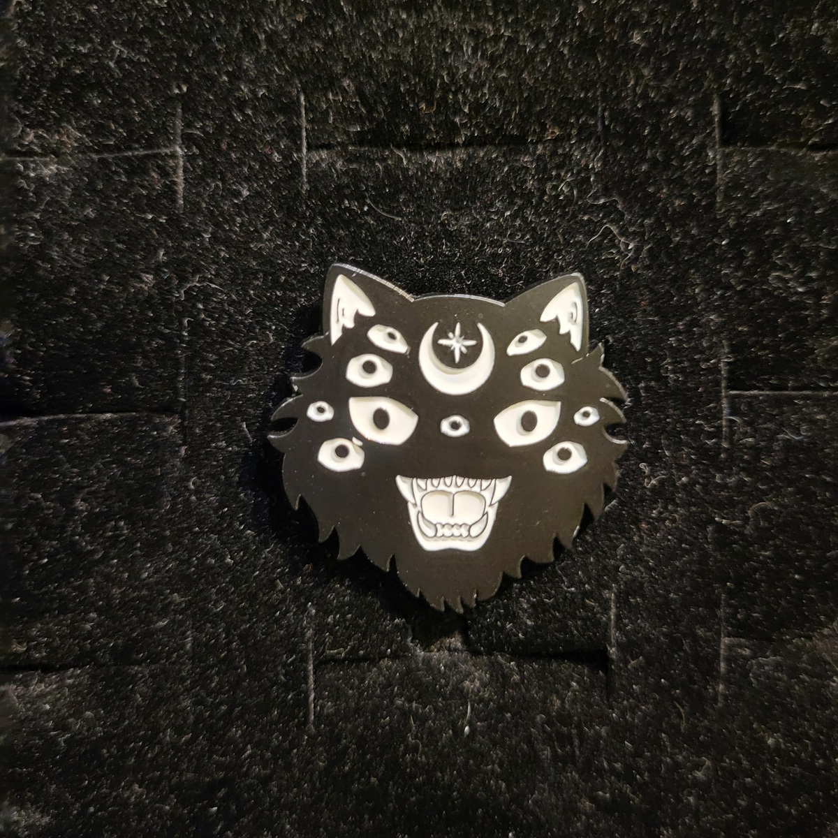 Cat With Many Eyes Pin Badge