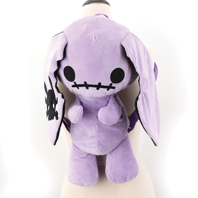 Purple Bunny Plush Backpack
