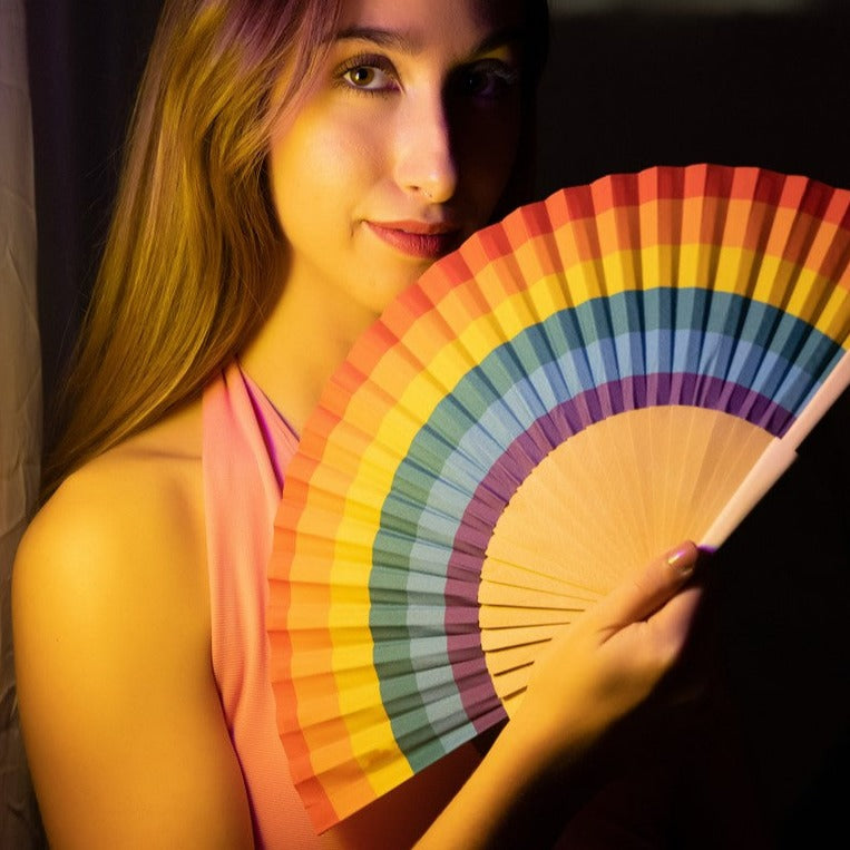 Hand Fan "Arcoiris"