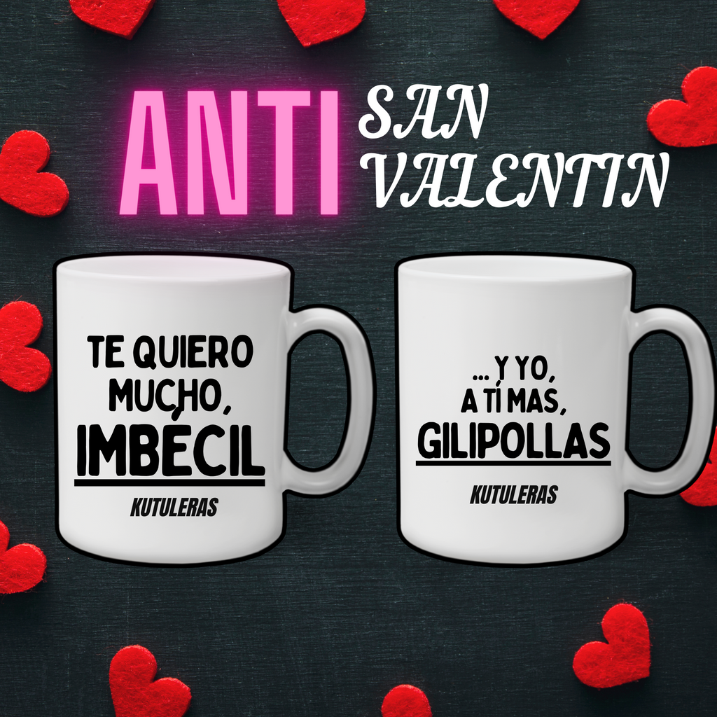 2 Tazas "Te quiero mucho"
