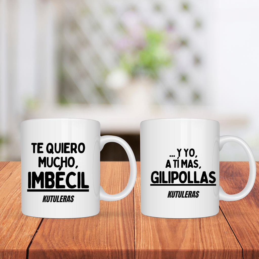 2 Tazas "Te quiero mucho"