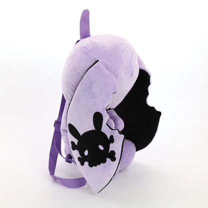 Purple Bunny Plush Backpack