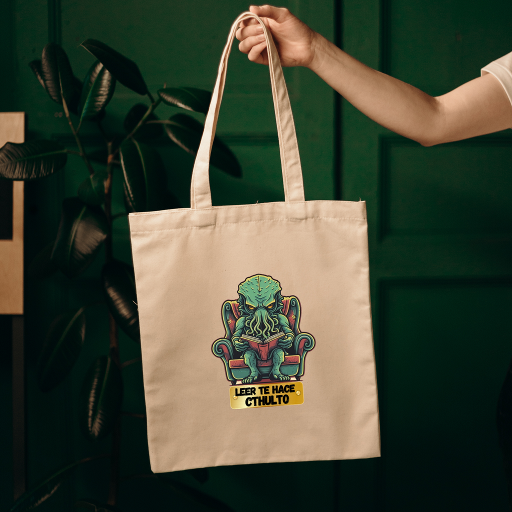 Tote bag "Leer te hace cthulto"