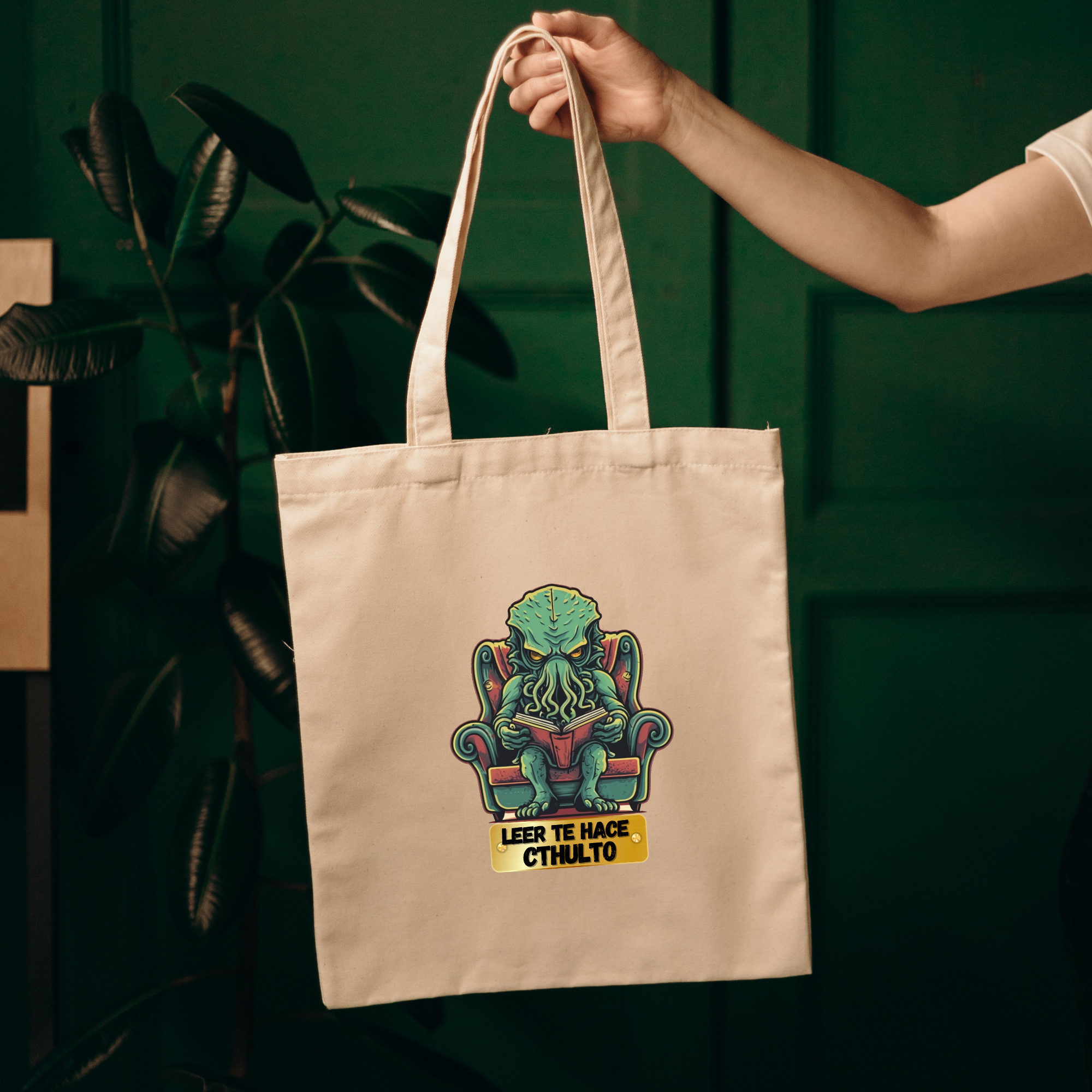 Tote bag "Leer te hace cthulto"
