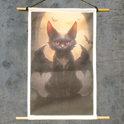 Gothic Black cat Tapestry