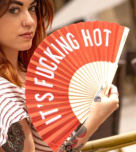 Hand Fan "Fucking Hot"