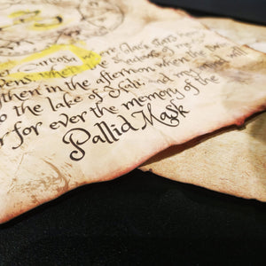 Handcrafted Parchment Scroll: Hastur, the Yellow King