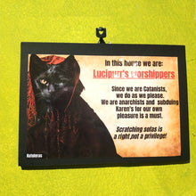 Load image into Gallery viewer, Lucipurr&#39;s worshippers sign