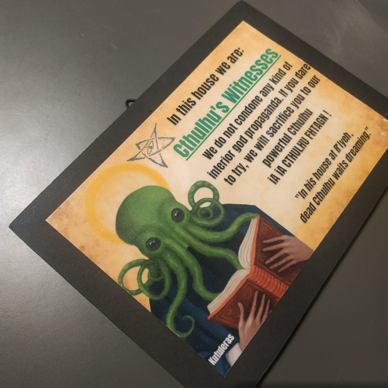 Cthulhu's witnesses sign