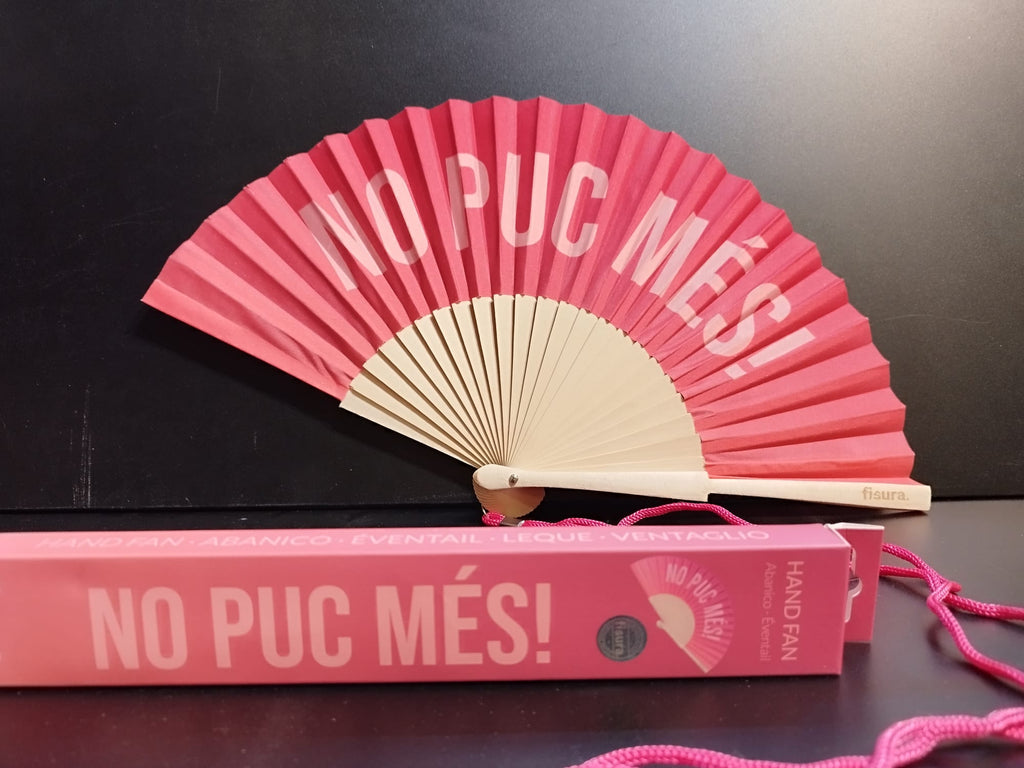 Hand Fan "No puc mes"