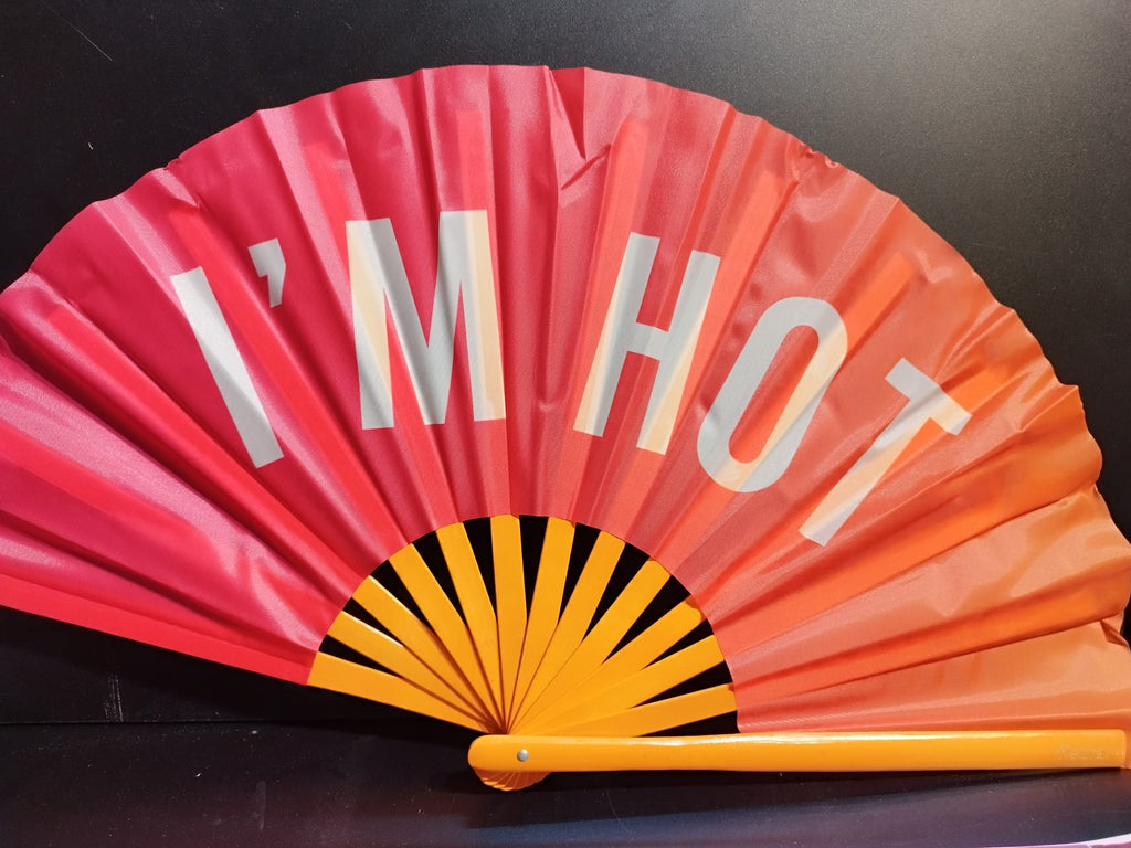 Hand Fan XXL "I´m hot"