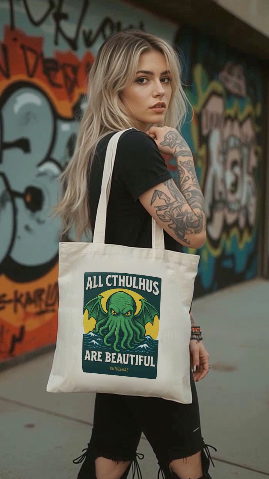 Tote bag "All Cthulhus Are Beautiful"