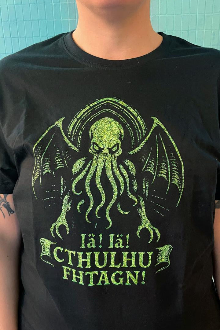T-Shirt "Cthulhu Iä Iä neon"