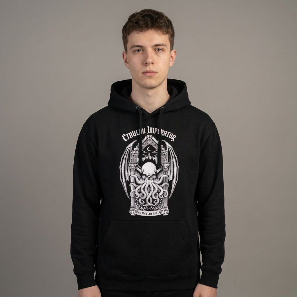 Black Hoddie "Cthulhu imperator"