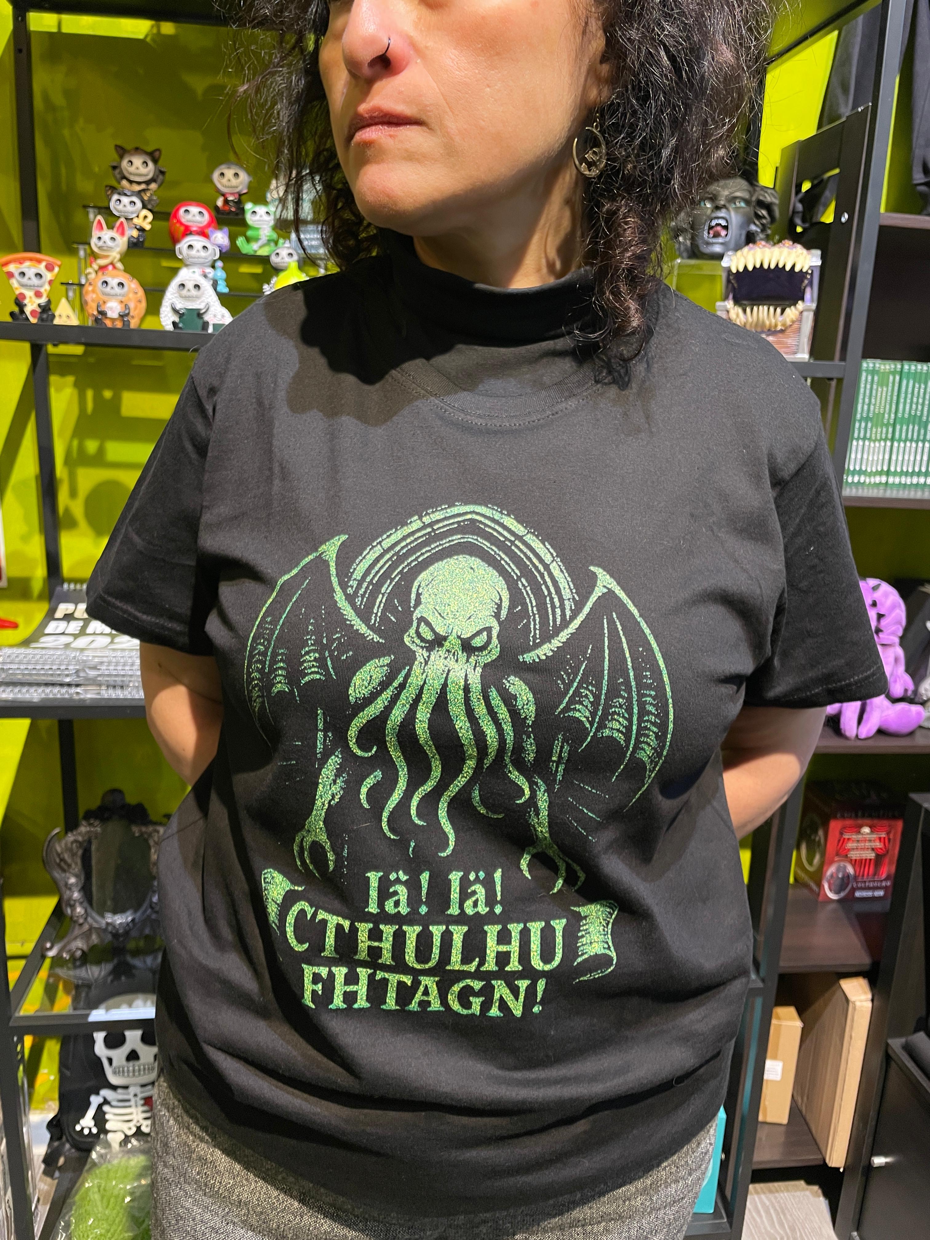 T-Shirt "Cthulhu Iä Iä neon"