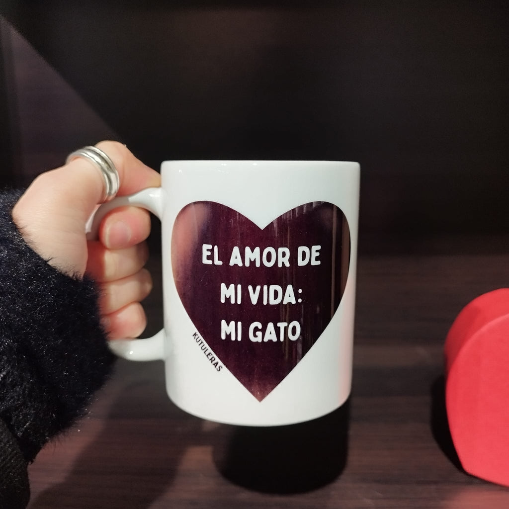 Kutuleras Mug "El amor de mi vida:gato"