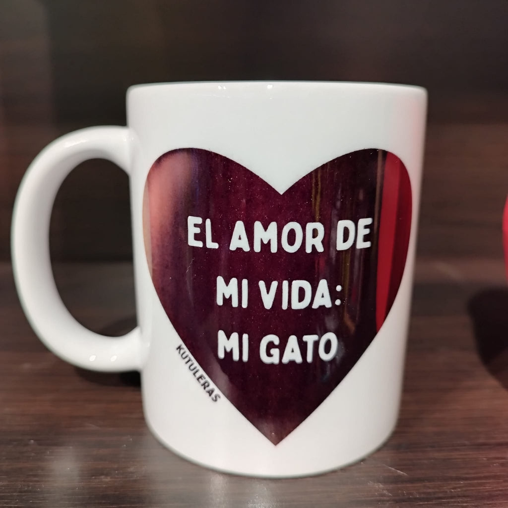 Kutuleras Mug "El amor de mi vida:gato"