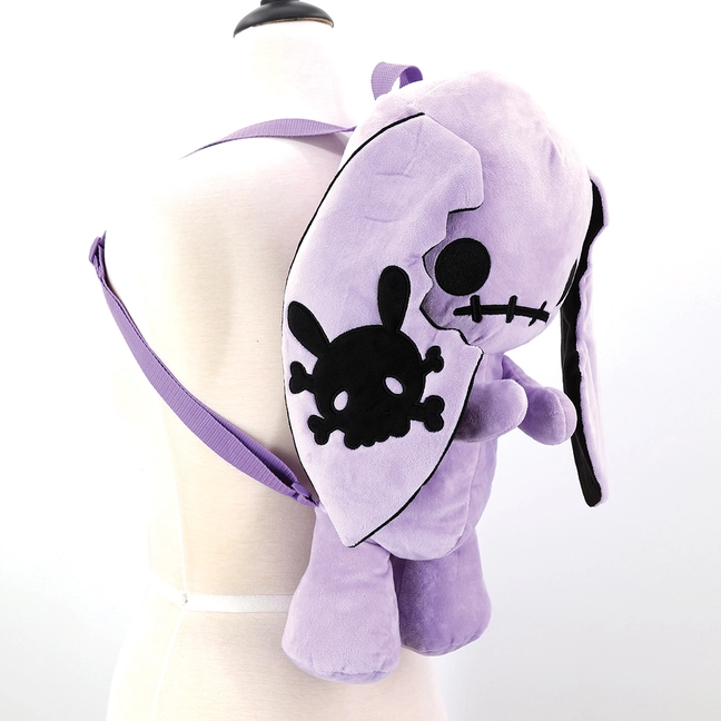Purple Bunny Plush Backpack