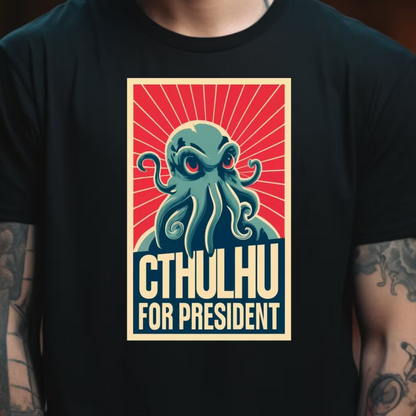 T-Shirt "Cthulhu for president"