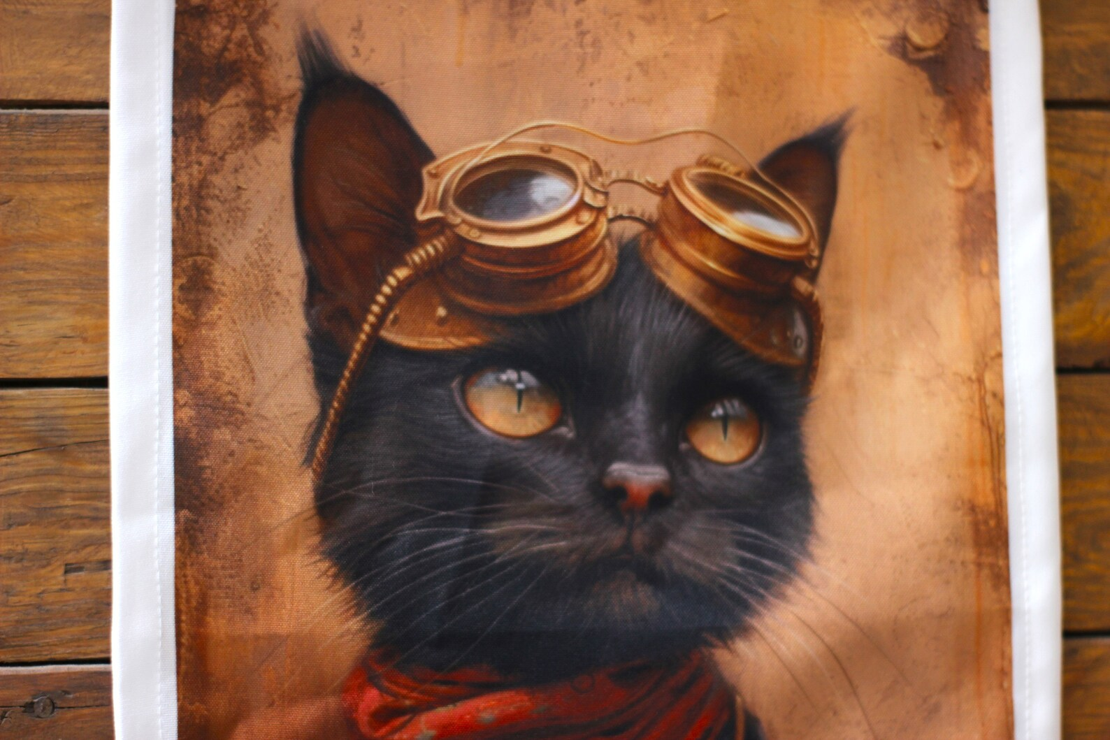 Steampunk Cat Tapestry
