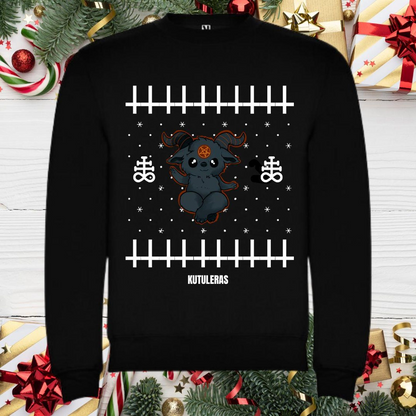 Sudadera navideña "Baphomet Christmas"