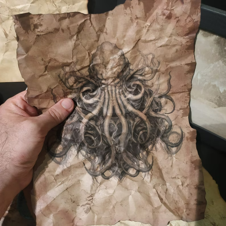 Cthulhu Scrolls: Prints of necronomicon