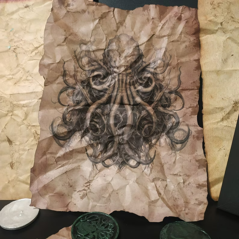 Cthulhu Scrolls: Prints of necronomicon