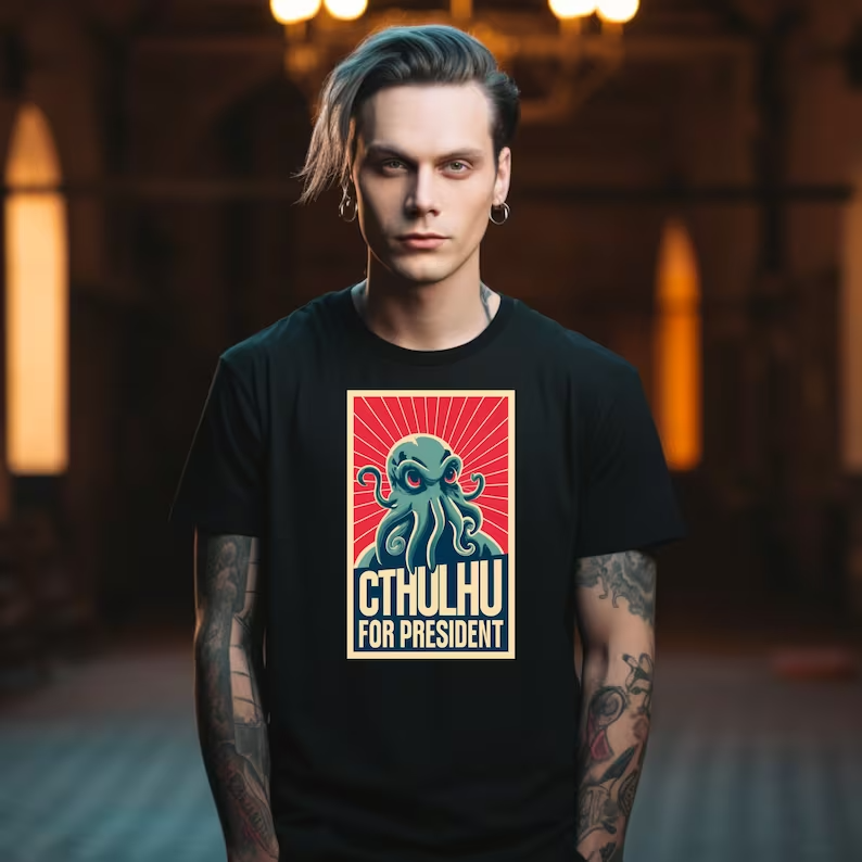 T-Shirt "Cthulhu for president"