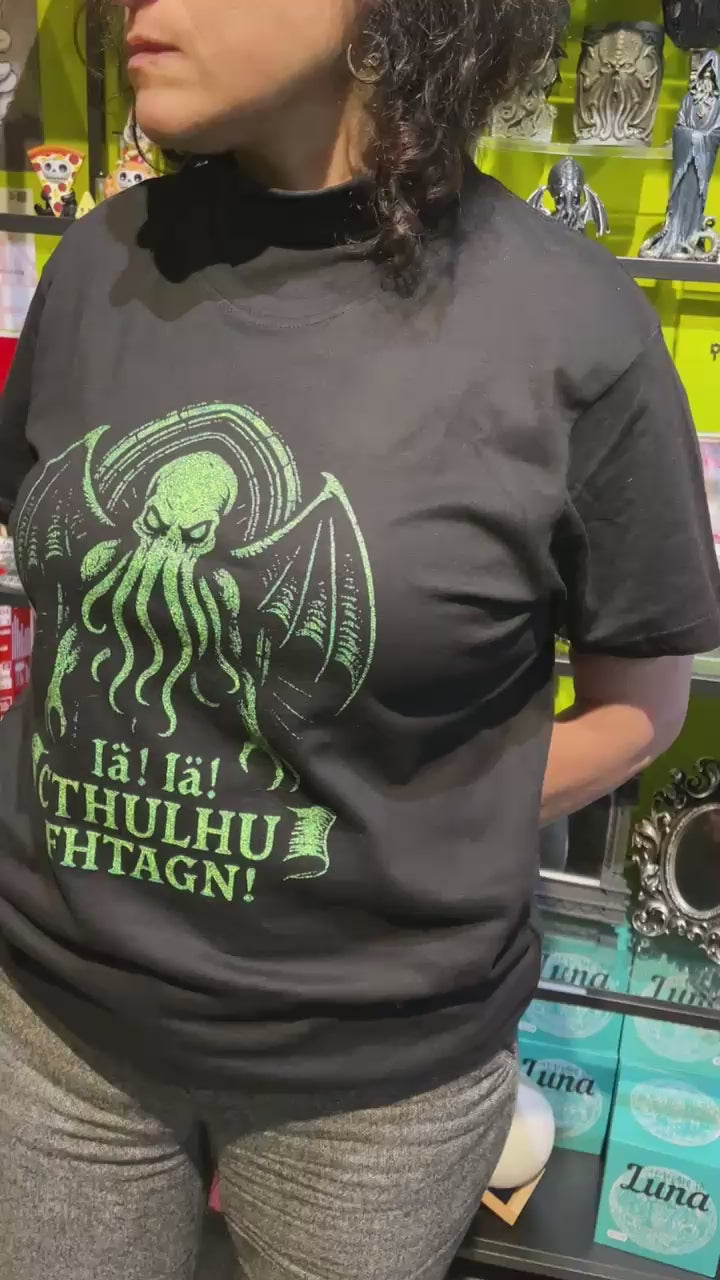 T-Shirt "Cthulhu Iä Iä neon"