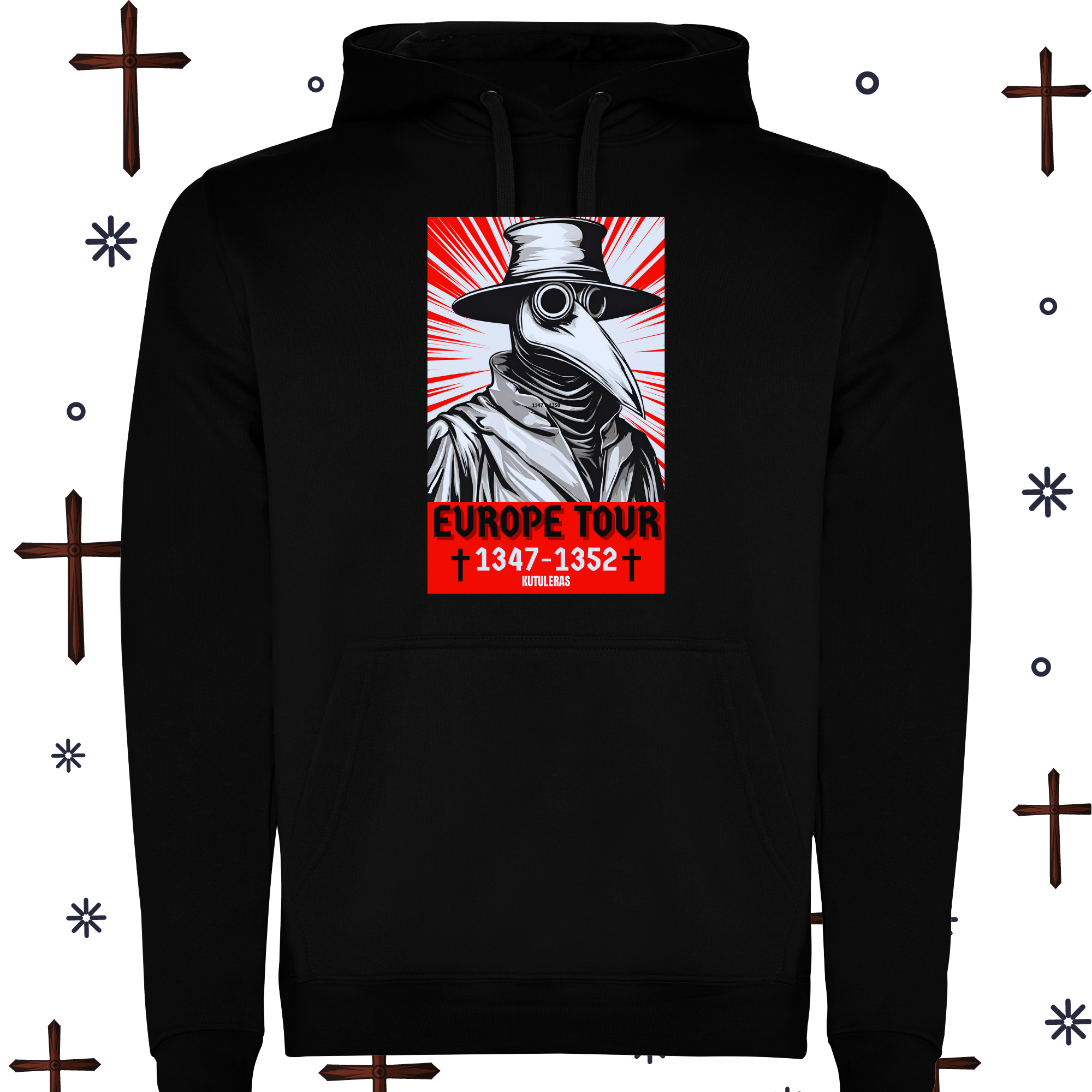 Black Hoddie "Plague doctor: Europe Tour"