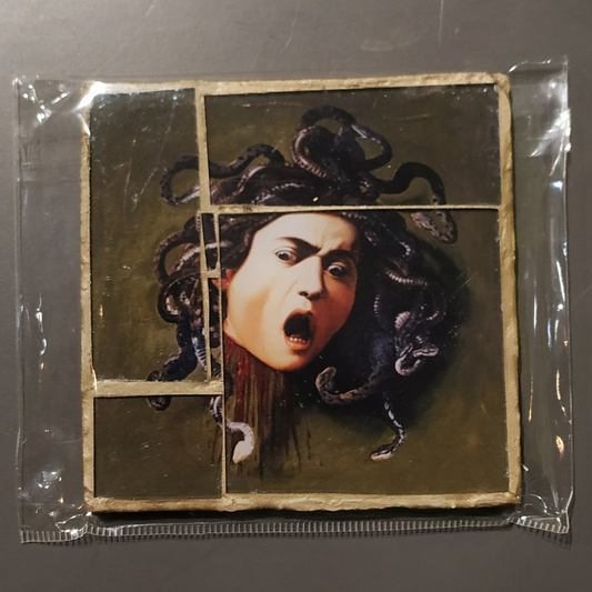 Glass mosaic magnet  "Medusa"