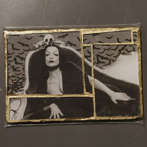 Glass mosaic magnet  "Vampire (Ed Wood) "